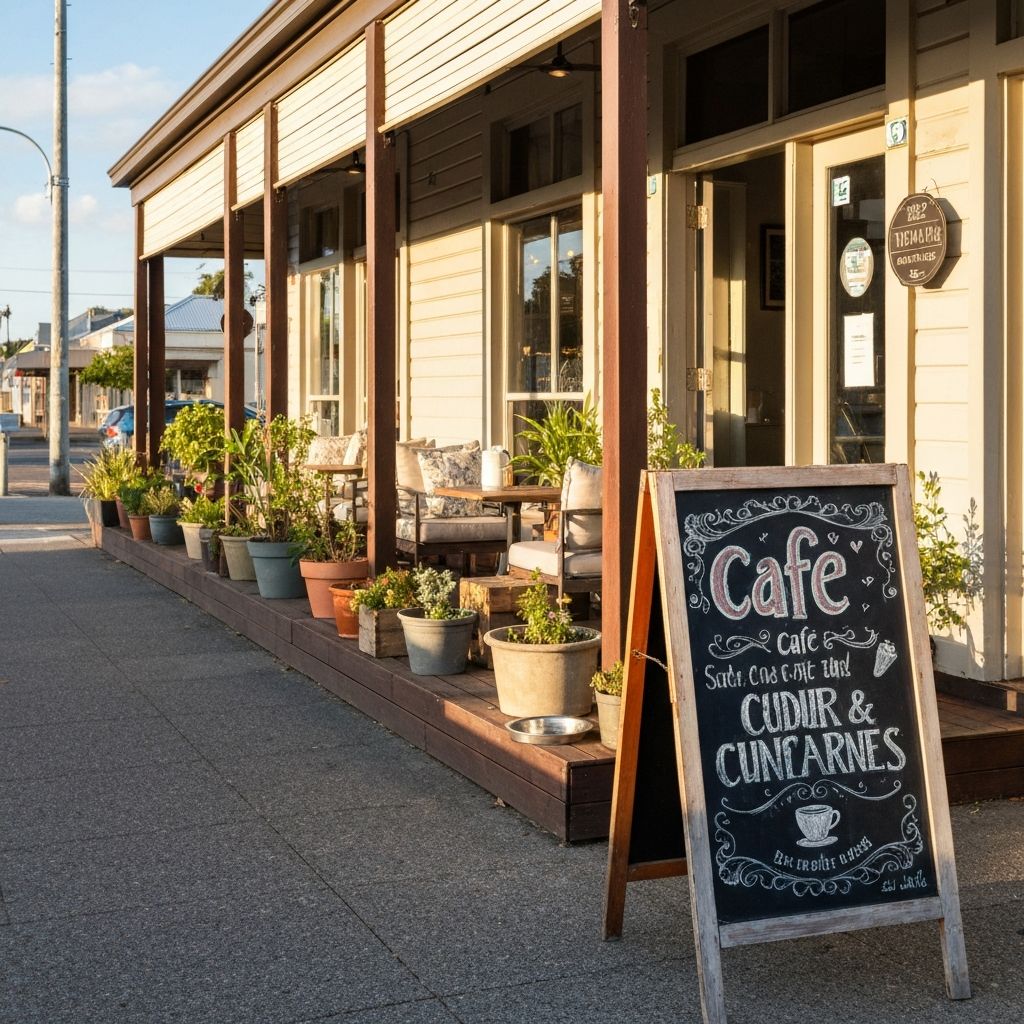 Rattle Beans Cafe outdoor seating area in Cheltenham — pet and family friendly